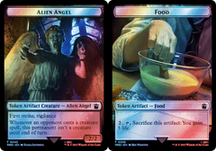 Alien Angel (0043) // Food (0058) Double-Sided Token - Surge Foil